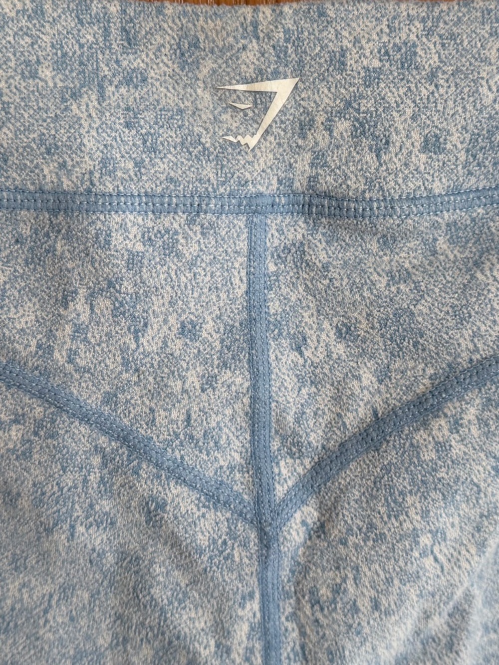 GYMSHARK EUC Dry Fleur Texture High Rise Light Blue Leggings Women’s Size M - Picture 5 of 9